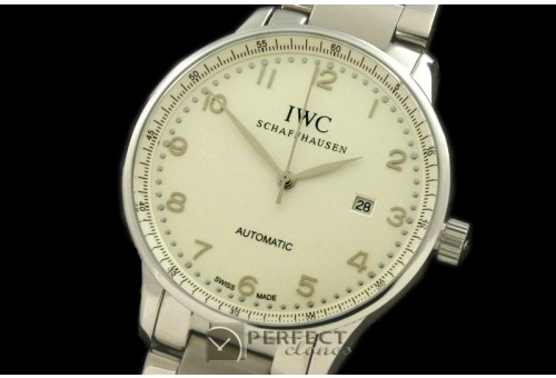 IWPAT10001S Portugese Automatic SS/LE White/Steel Num Asia 2813