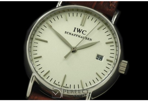 IWPTL10001 Portifino Ladies SS/LE White Sticks Swiss Qtz