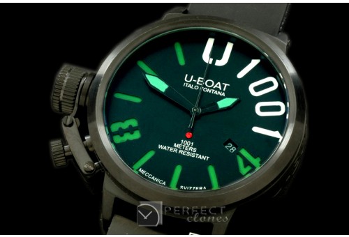 UB1001-035 Classico U1001 PVD/RU Blk/Green Asian 2813 21J