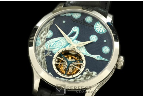 JL00061 Porcelian Crane Tourbillon SS/LE Grey Flying Tourbillon