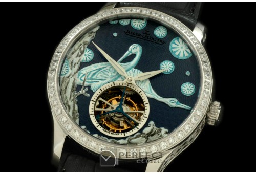 JL00062 Porcelian Crane Tourbillon SS/LE Grey Flying Tourbillon