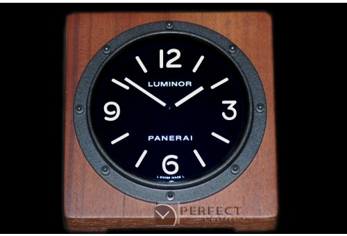 PNC25402 Teakwood Table Clock Pam 254 Swiss Quartz