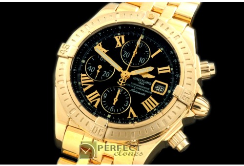 BLEV00322 Chronomat Evo YG/YG Black Roman A-77528800