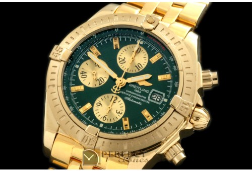 BLEV00306 Chronomat Evo YG/YG Green Sticks A-77528800