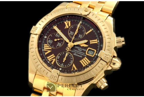 BLEV00324 Chronomat Evo YG/YG Brown Roman A-77528800