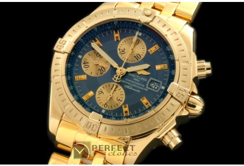 BLEV00303 Chronomat Evo YG/YG Blue Sticks A-77528800