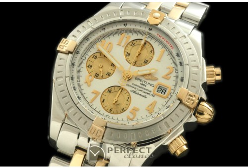 BLEV00211 Chronomat Evo SS/YG White Num A-77528800