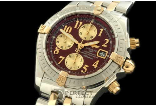 BLEV00215 Chronomat Evo SS/YG Brown Num A-77528800