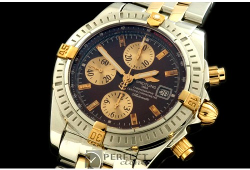 BLEV00205 Chronomat Evo SS/YG Brown Sticks A-77528800