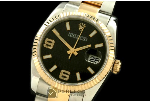 RDJMT00015A SS/YG TT Black Asian Eta 2836/3135- Real Diamonds