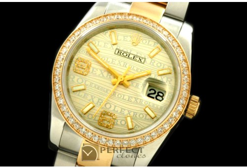 RDJMT00111D SS/YG TT Champagne Asian 2813 - Real Diamonds