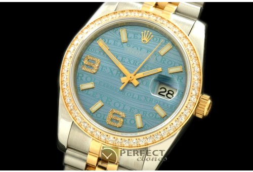 RDJMT00152D SS/YG TT Blue Asian 2813 - Real Diamonds