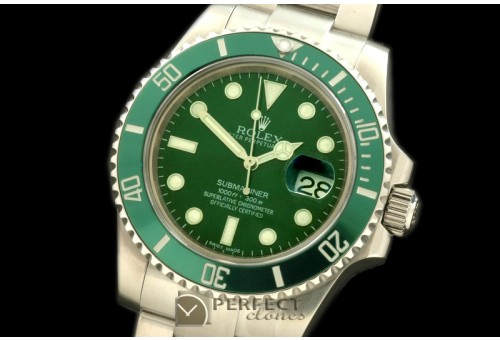 RLSS00112 116600LV Green SS Asian 2813 28800