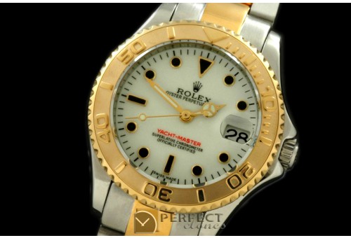 RYMIDT00112 Yachtmaster Mid SS/YG White Asia 2813