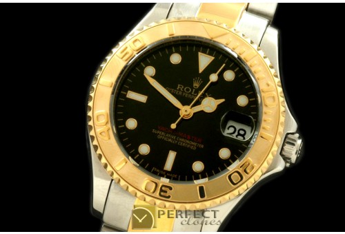 RYMIDT00013A Yachtmaster Mid SS/YG Black Asian 2836/3135