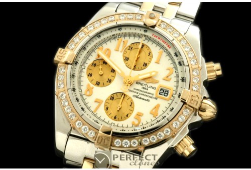 BLEVB00211 Chronomat Evo SS/YG White Num A-77528800