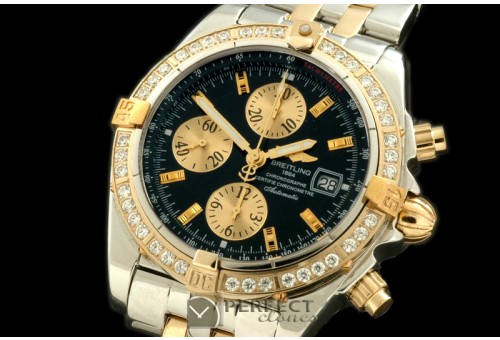 BLEVB00202 Chronomat Evo SS/YG Black Sticks A-77528800