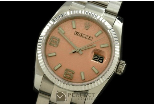 RDJMS00054 SS/SS OYS Salmon Asian 2813 - Real Diamonds