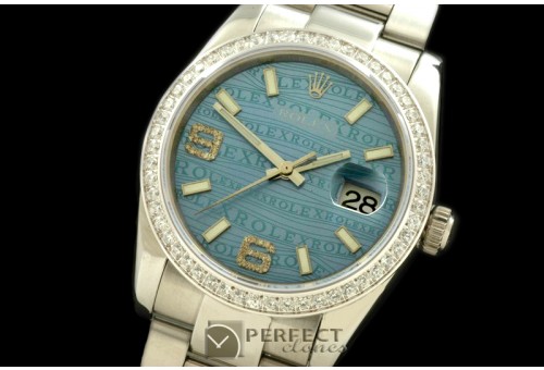 RDJMS00052D SS/SS OYS Blue Asian 2813 - Real Diamonds