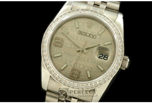 RDJMS00071D SS/SS JUB Silver Asian 2813 - Real Diamonds