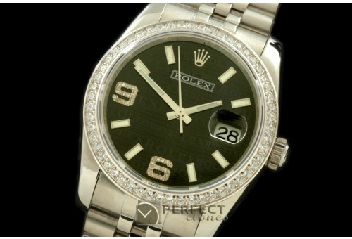 RDJMS00035AD SS/SS JUB Black Asian 2836 - Real Diamonds