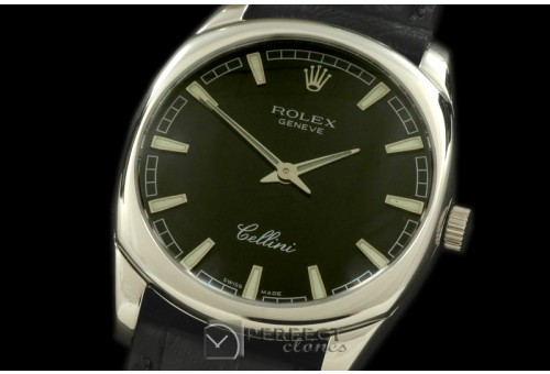 RLCD00102 Cellini Danos Men SS/LE Black Swiss Quartz