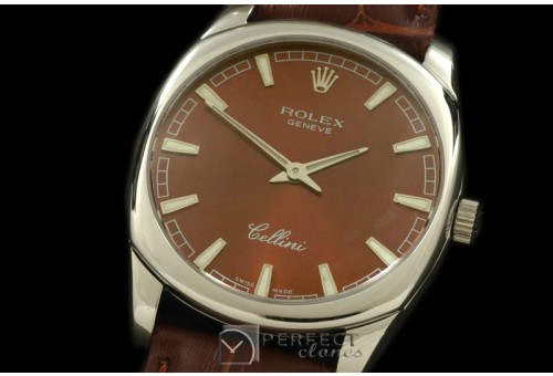 RLCD00103 Cellini Danos Men SS/LE Brown Swiss Quartz