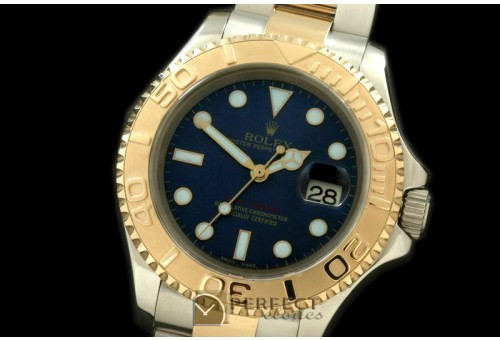 RYMENT00114 Yachtmaster Men SS/YG TT Blue Asia 2813 25J 28800