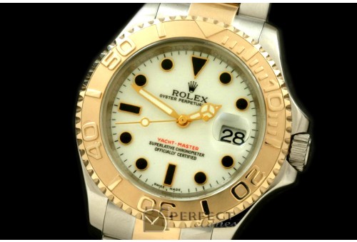 RYMENT00011A Yachtmaster Men SS/YG TT White Asian 2836/3135