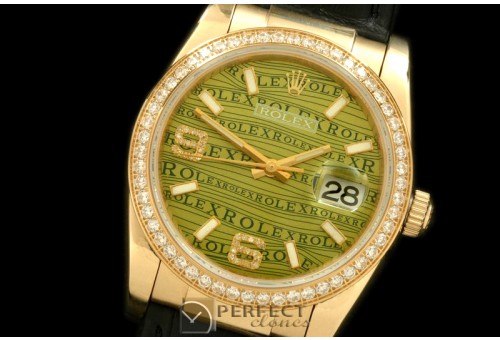 RDJMF00113D YG/LE Khaki Asian 2813 2880-Real Diamonds