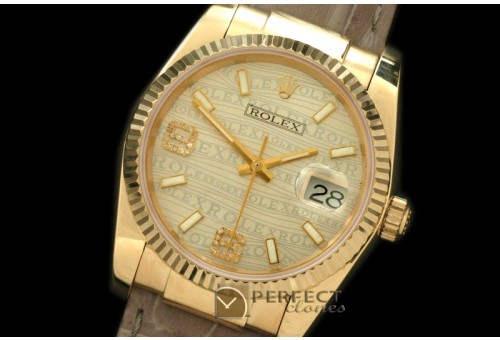 RDJMF00011A YG/LE Champagne Asian 2836/3135-Real Diamonds