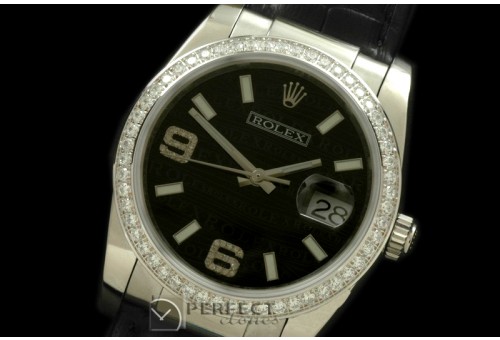 RDJMS00045AD SS/LE Black Asian 2836/3135-Real Diamonds