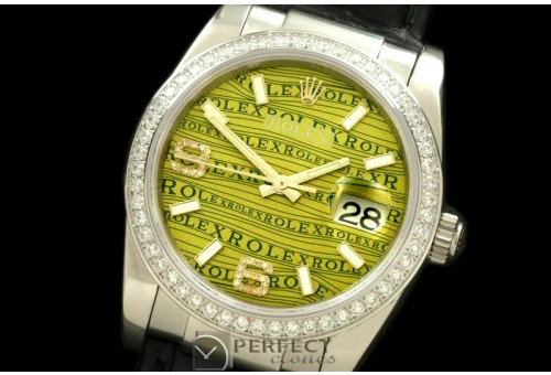 RDJMS00043AD SS/LE Khaki Asian 2836/3135-Real Diamonds