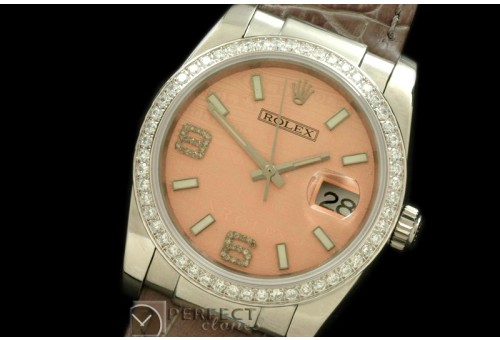 RDJMS00044D SS/LE Salmon Swiss Eta 2836/3135-Real Diamonds