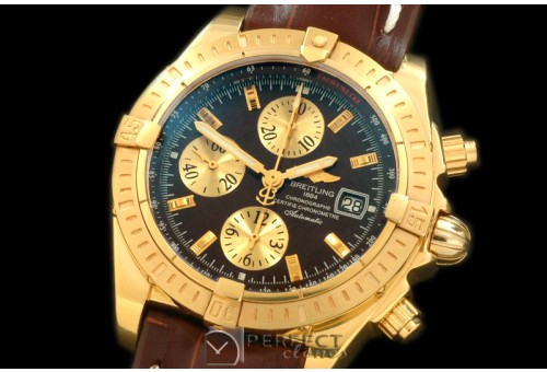 BLEV00305L Chronomat Evo YG/LE Brown Sticks A-77528800