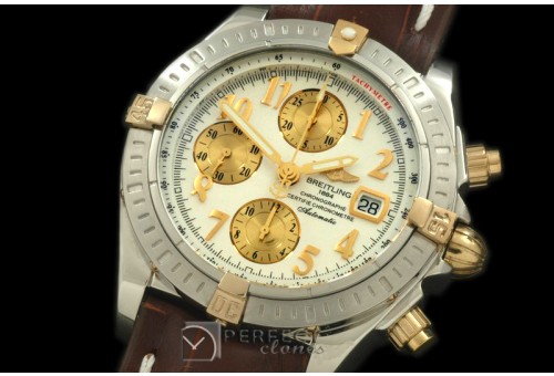 BLEV00211L Chronomat Evo SS/YG/LE White Num A-77528800
