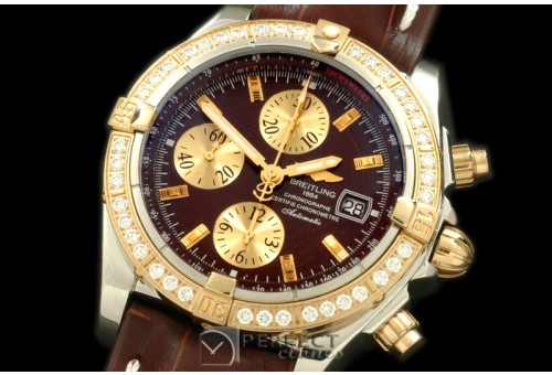 BLEVB00205L Chronomat Evo SS/LE Brown Sticks A-77528800