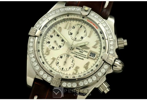 BLEVB10011L Chronomat Evo SS/LE White Num A-77528800