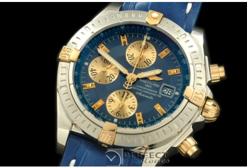 BLEV00203L Chronomat Evo SS/YG/LE Blue Sticks A-77528800