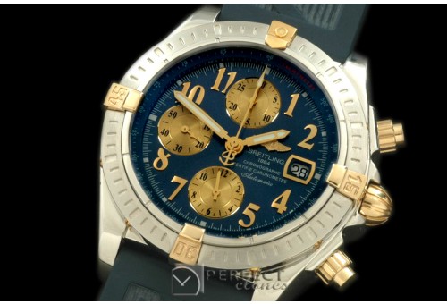 BLEV00213R Chronomat Evo SS/YG/RU Blue Num A-77528800
