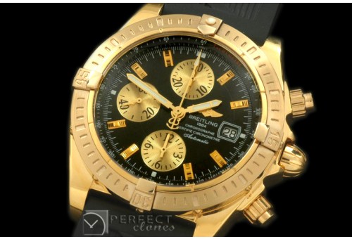 BLEV00302R Chronomat Evo YG/RU Black Sticks A-77528800
