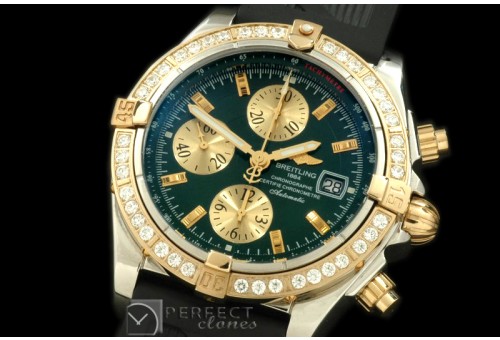 BLEVB00206R Chronomat Evo SS/RU Green Sticks A-77528800