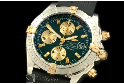 BLEV00206R Chronomat Evo SS/YG/RU Green Sticks A-77528800