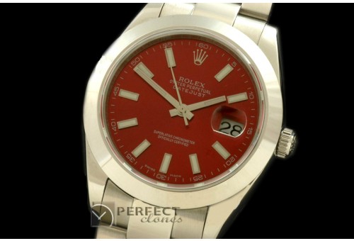 R41DJS00055 SS Oyster Burgundy Sticks Asian Eta 2836-2 25