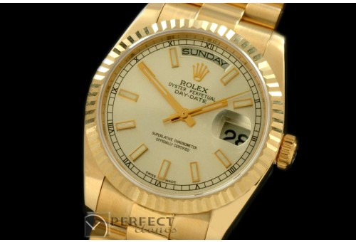 RLDDF60002 DayDate Fluted Silver YG/YG Asian 2836