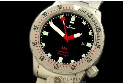 SI01010S U1 Automatic SS/SS Black Swiss Eta 2836