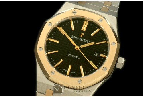 AP15400-112 Royal Oak 1540SS/YG Black Swiss 2824