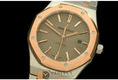 AP15400-124 Royal Oak 1540SS/RG Grey Swiss 2824