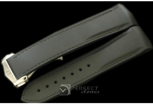 OMRU00101 Rubber Strap For 45mm Ceramic Planet Ocean - Black