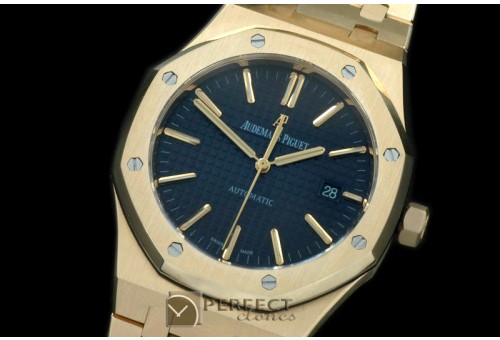 AP15400-133 Royal Oak 1540YG/YG Blue Swiss 2824